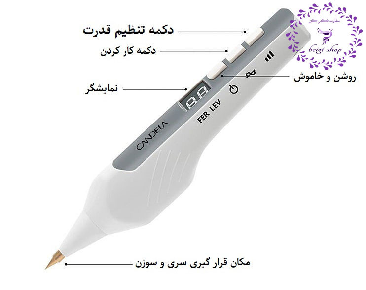 پلاسما زیکن شارژی مارک کندلا حذف خال و تتو با کیفیت