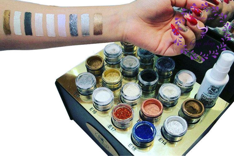 سایه پودری هایلایتر بلک رز اصل 18 رنگ