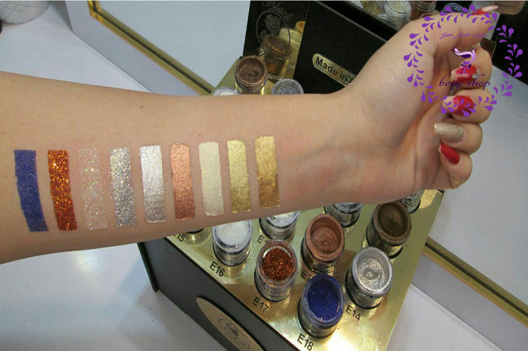 سایه پودری هایلایتر بلک رز اصل 18 رنگ