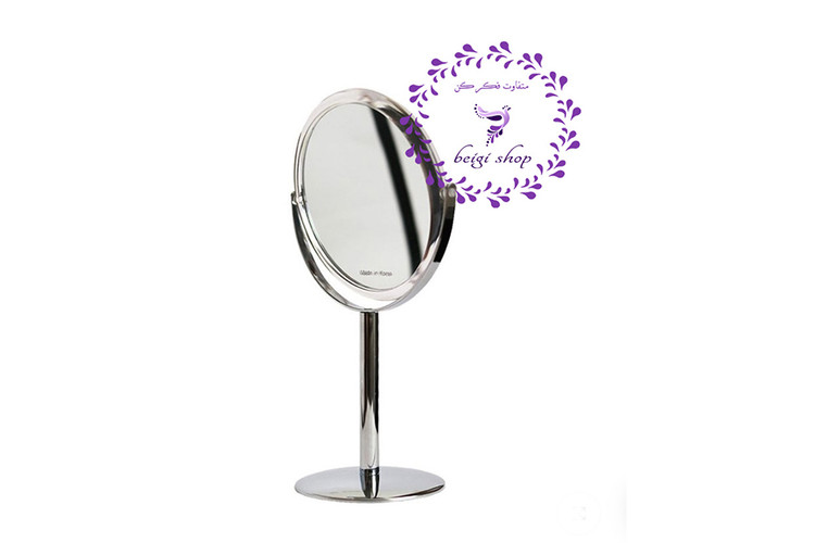 آینه رو میزی دو طرف کره ای 10X مدل MH- 418 تمام استیل