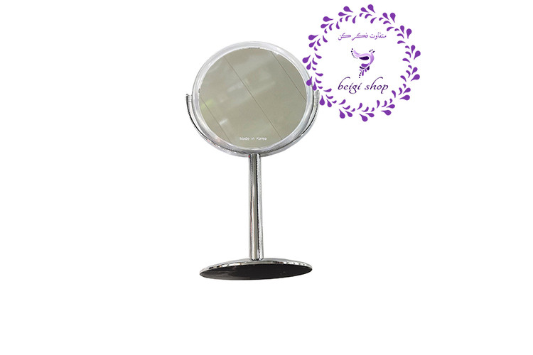 آینه رو میزی دو طرف کره ای 10X مدل MH- 418 تمام استیل