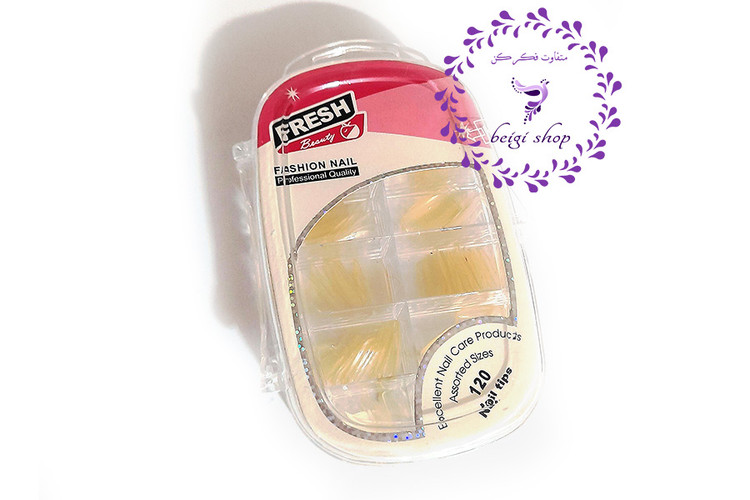 ناخن مصنوعی فرش مدل f503 بسته 120 عددی سر تخت بی رنگ