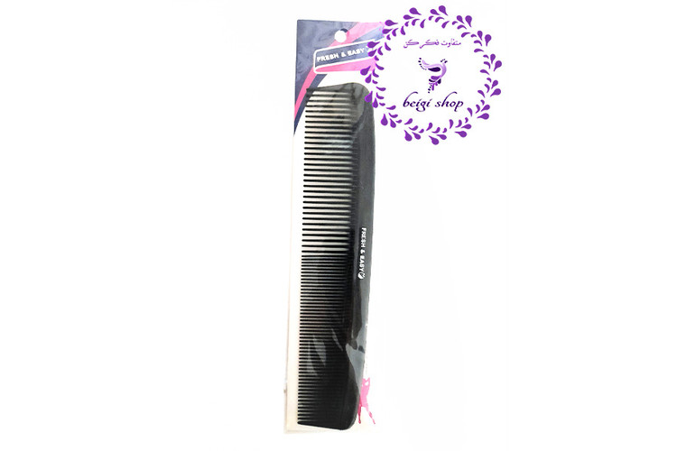 شانه مو (کربن فایبر) دارای دندانه ریز و درشت مناسب برای اصلاح و رنگ