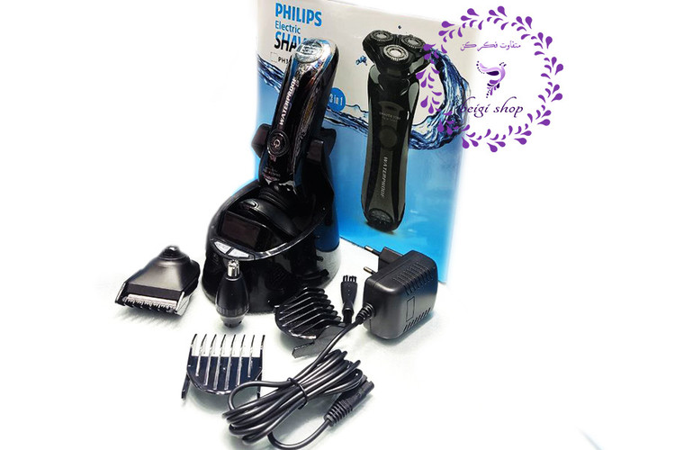 ماشین اصلاح صورت 3 تیغ فیلیپس استند دار و مخزن دار مدل PH1600