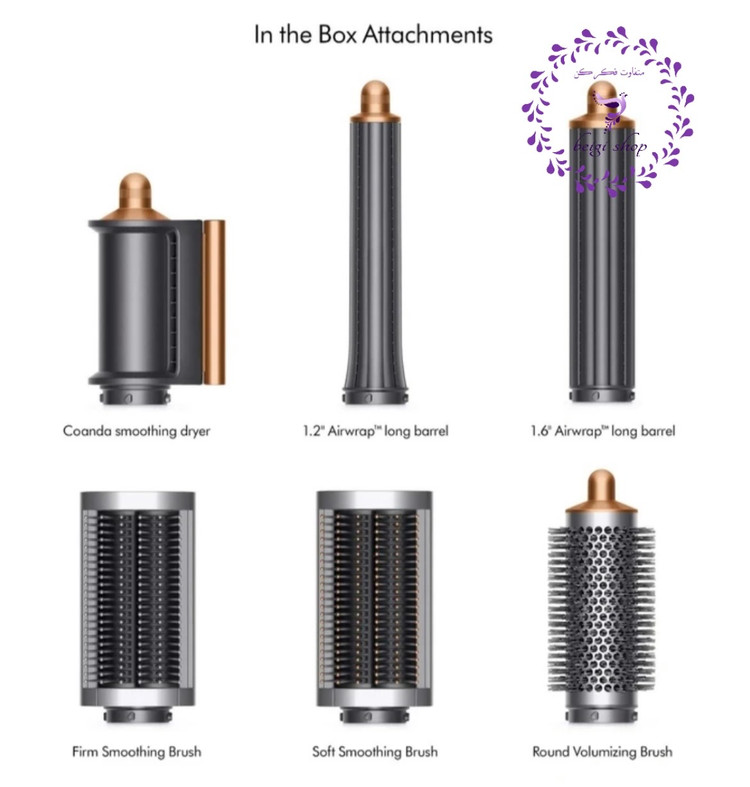 سشوار و حالتدهنده دایسون Dyson HS05 Airwrap Complete Long Nickel/Copper